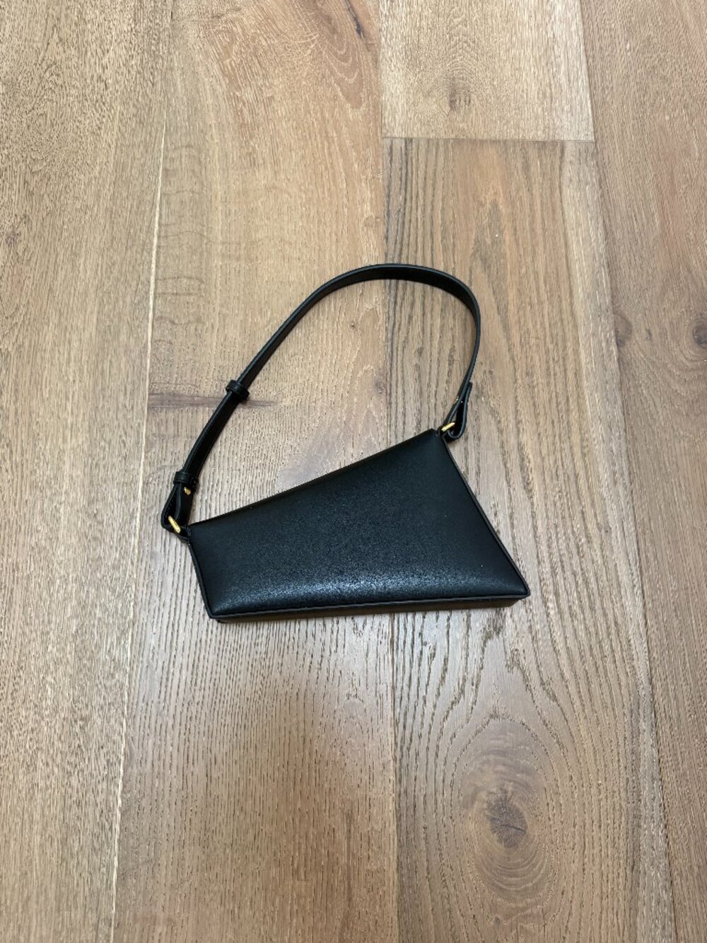 AUPEN Purpose Asymmetrical Shoulder Bag in Black | Minimalist Evening Purse